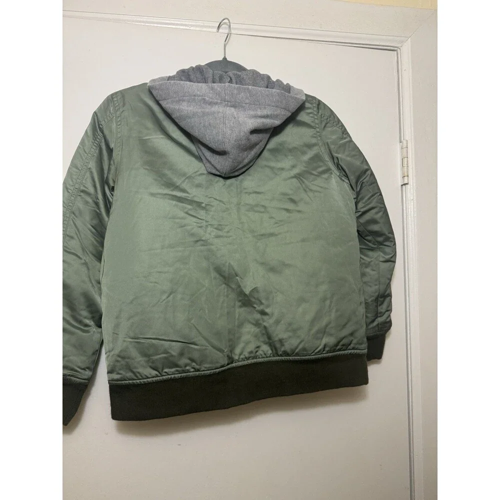 The Children Place Flight Jacket Green Size 10/12